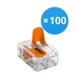 Multipack 100x Wago 221-412 Lever Wire Connector| 2 Wire Connection